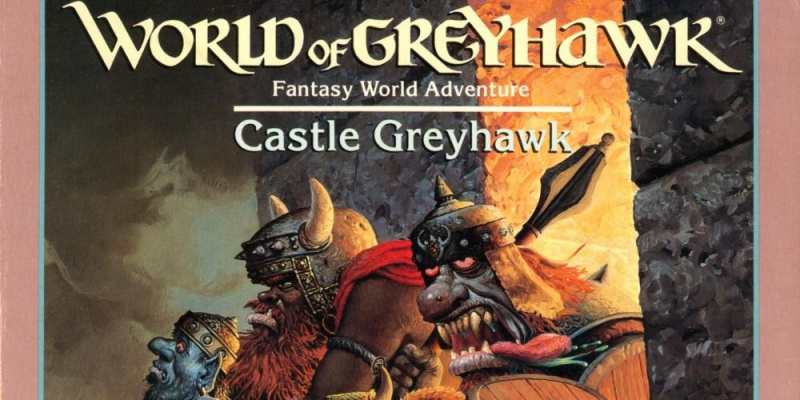   Forsiden af ​​Castle Greyhawk-eventyret i DnD