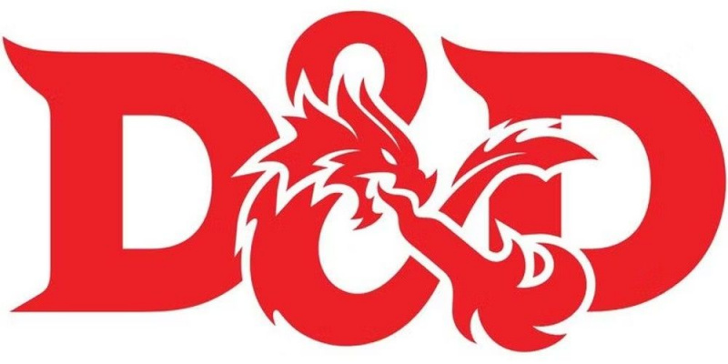   Het Dungeons and Dragons-logo. (Dnd)