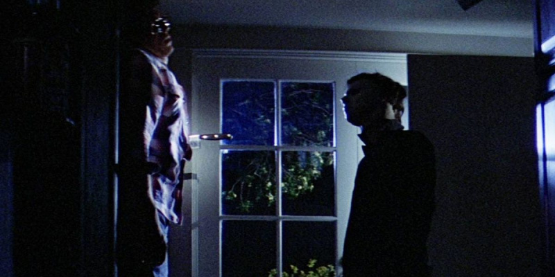   Michael Myers' infamous head tilt in Halloween.