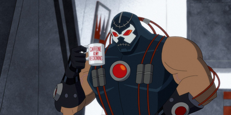   يحمل Bane كوب قهوة مكتوب عليه ،