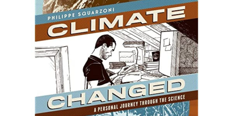   موسمیاتی تبدیلی کے سرورق سے مزاحیہ فن کی ایک تصویر