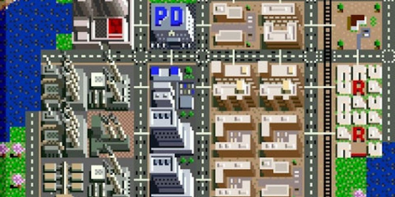   Peta di SimCity untuk SNES