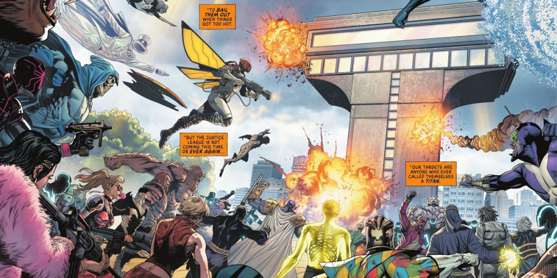   डीसी कॉमिक्स में टाइटन्स टॉवर पर हमला