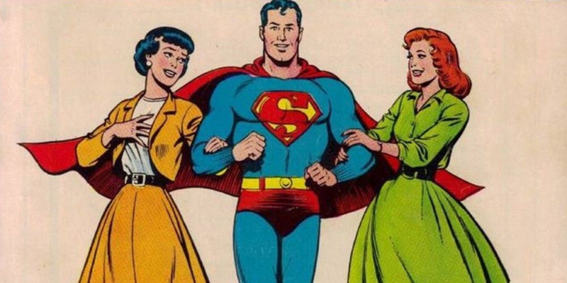   Supermens pastaigājas ar Loisu Leinu un Lanu Langu