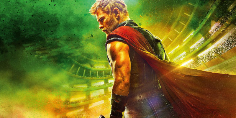   Thoras iš Thor Ragnarok plakato