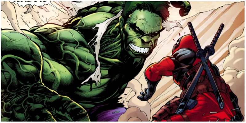  Hulk versus Deadpool.
