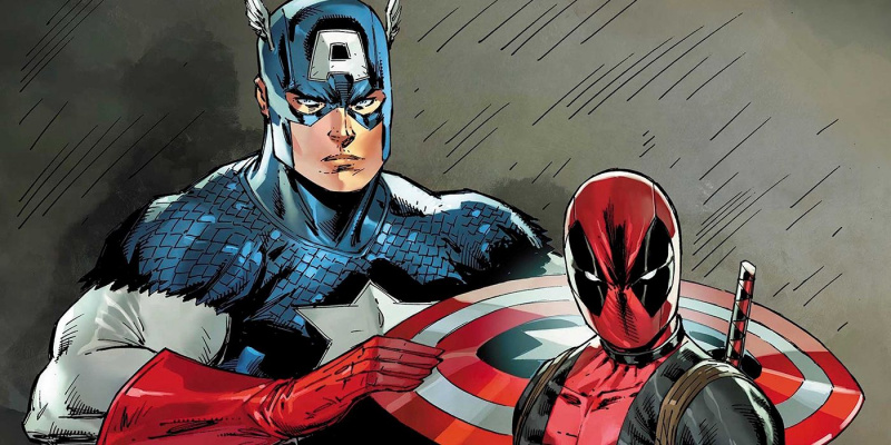   Deadpool i el Capità Amèrica.