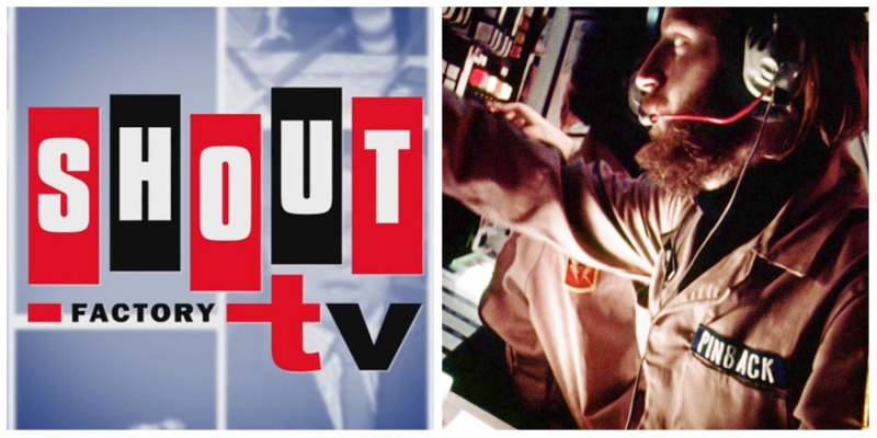   ShoutFactoryTV-logo opdelt med et stillbillede fra John Carpenter's Dark Star
