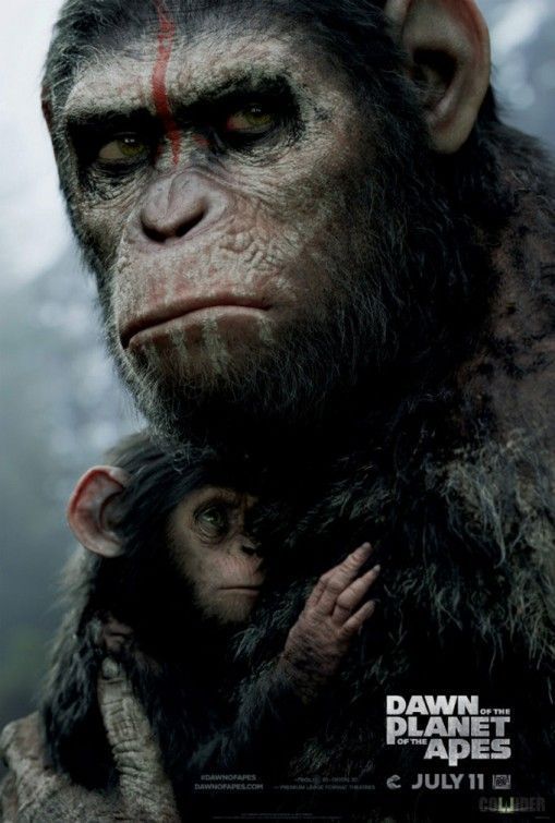 Poster „Zori de planetă a maimuțelor”, spot TV Rise Up