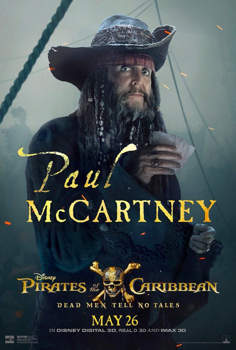 ดูครั้งแรกที่ Paul McCartney ใน Disney's Pirates of the Caribbean 5