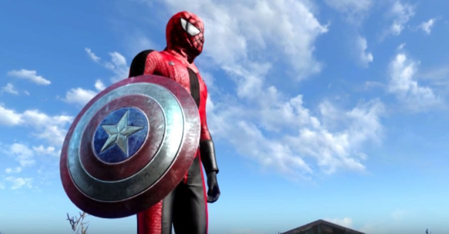 Regardez: la bande-annonce de 'Captain America: Civil War' recréée dans 'Fallout 4'
