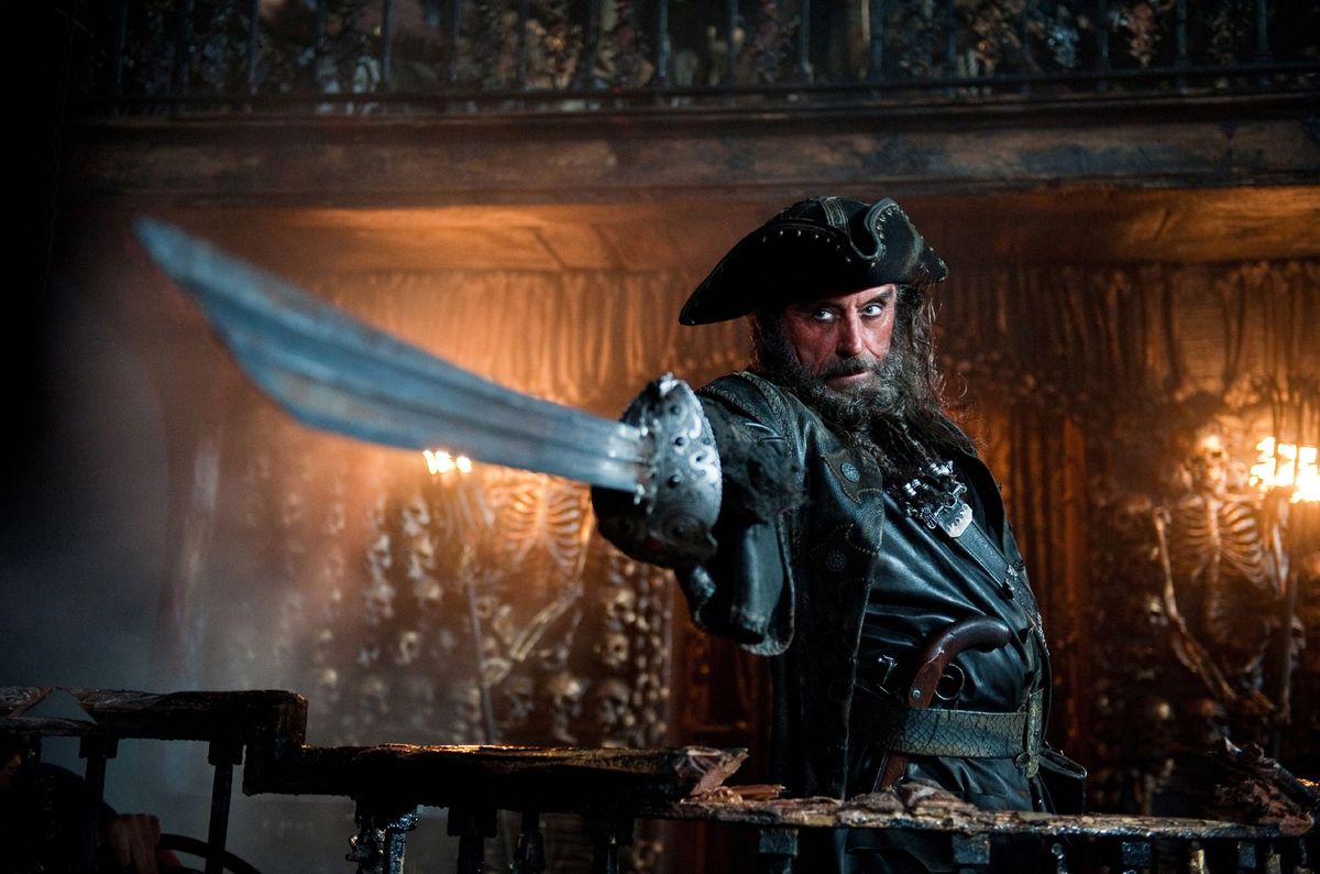 Pirates 4 zvijezda Ian McShane na crnom bradi, razgovor o mrtvom drvetu