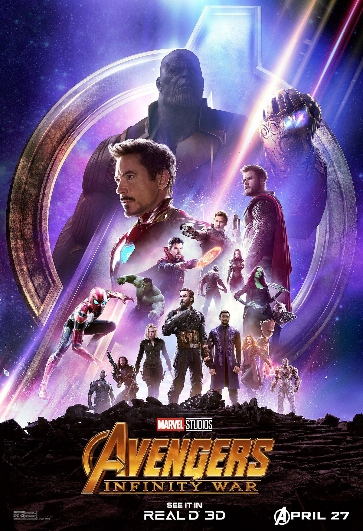 Avengers: Infinity War เปิดตัวโปสเตอร์ใหม่ที่น่าทึ่ง