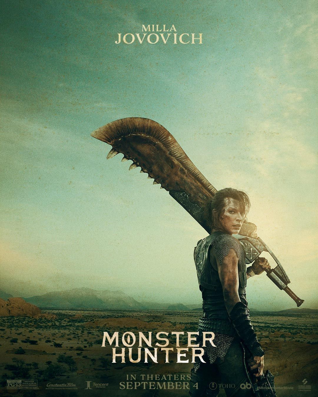 Sinopsis Debut Adaptasi Monster Hunter, Poster Karakter