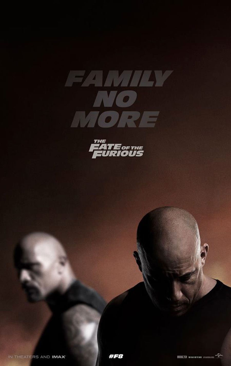 The Fate of the Furious Poster erter 'Family No More'