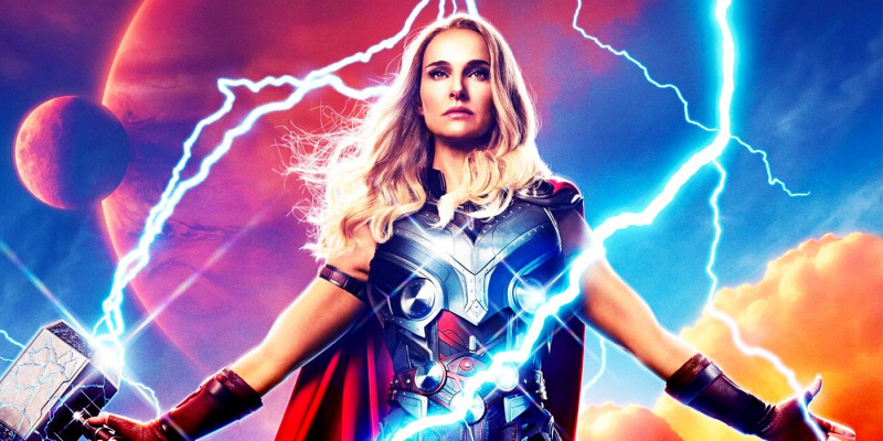   Jane Foster ca puternicul thor în posterele de dragoste și tunete thor