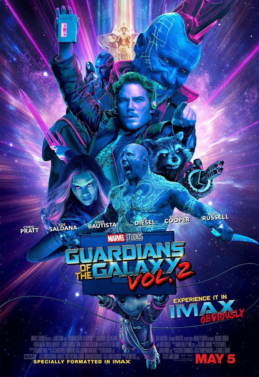 GUARDA: Guardiani della Galassia festeggiano duramente nel nuovo vol. 2 poster