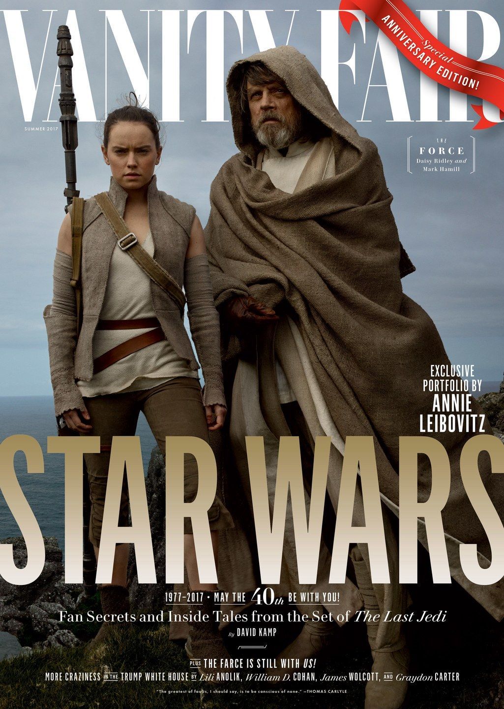 Star Wars: The Last Jedi Cast komt op vier Vanity Fair-covers