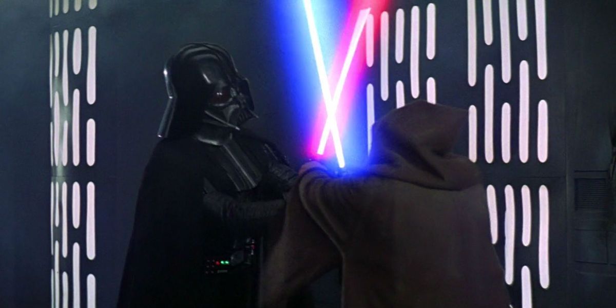 „Disney +“ žvaigždžių karai: nauja viltis atnaujina Obi-Waną, Dartho Vaderio kovos efektus