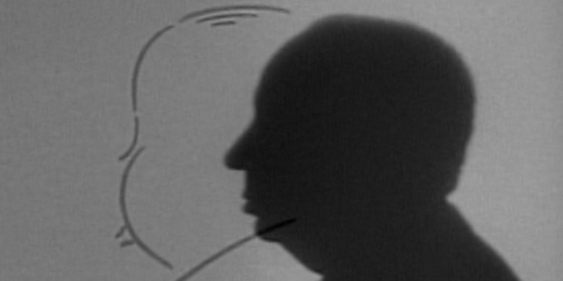   รูปเงาดำของ Alfred Hitchcock