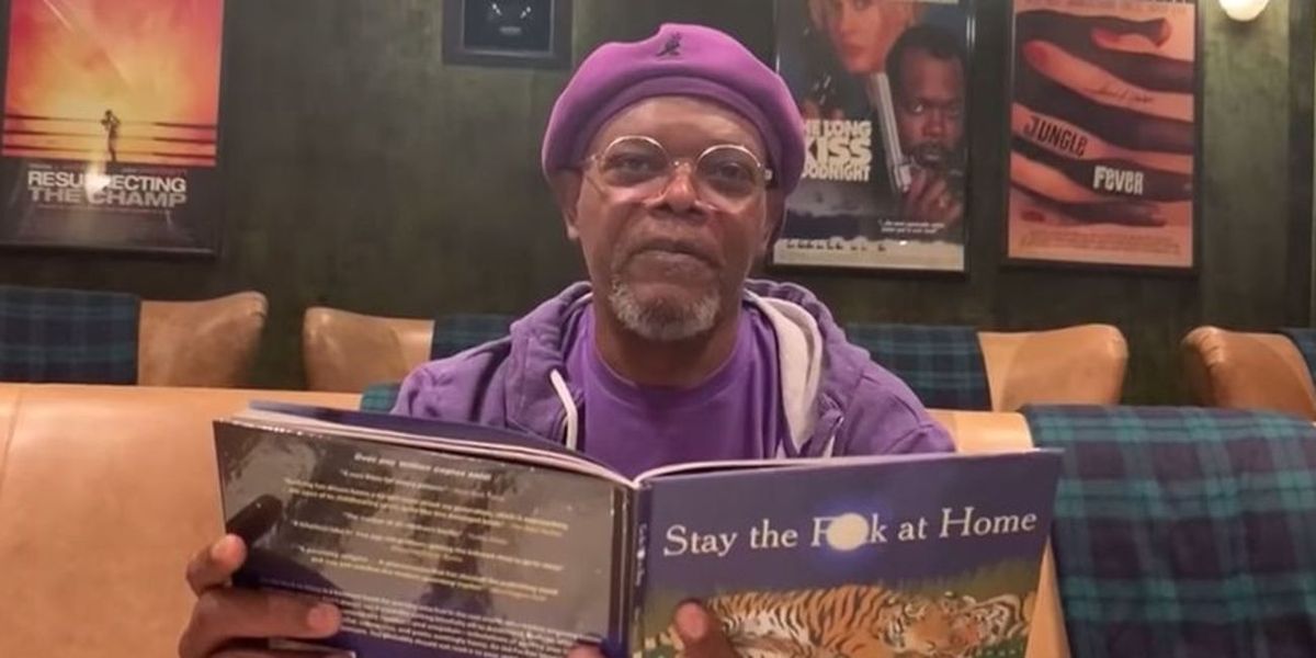 Sam Jackson čte novou knihu: Zůstaňte doma doma