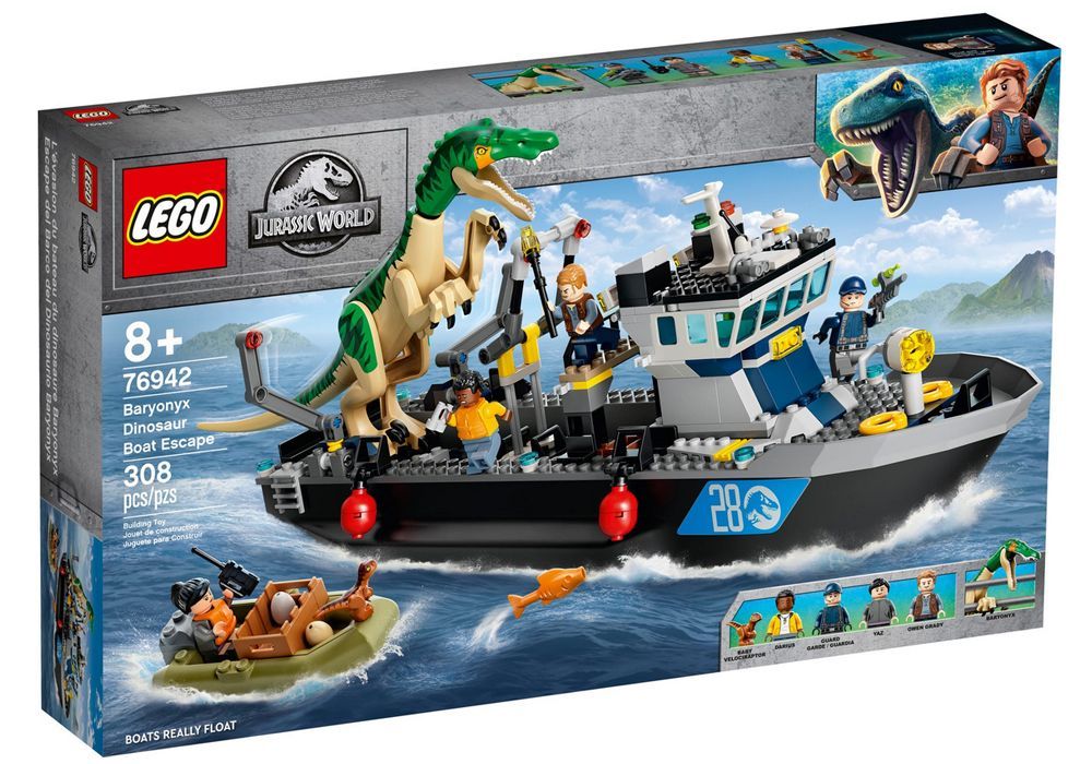 Conjuntos de LEGO do mundo jurássico cruzam os filmes e o acampamento cretáceo