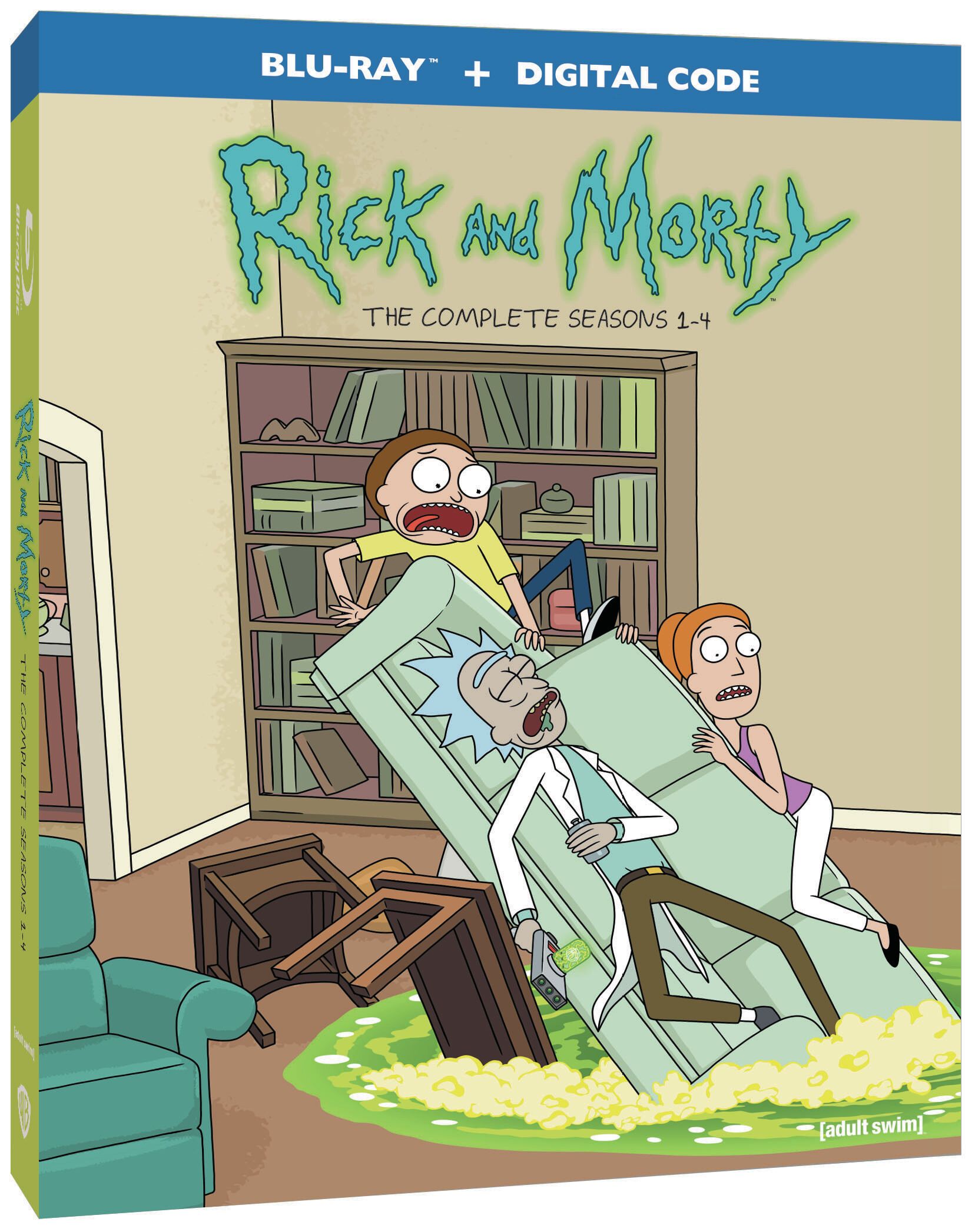 Рик и Морти обявява датата на издаване на Blu-ray за сезони 1-4