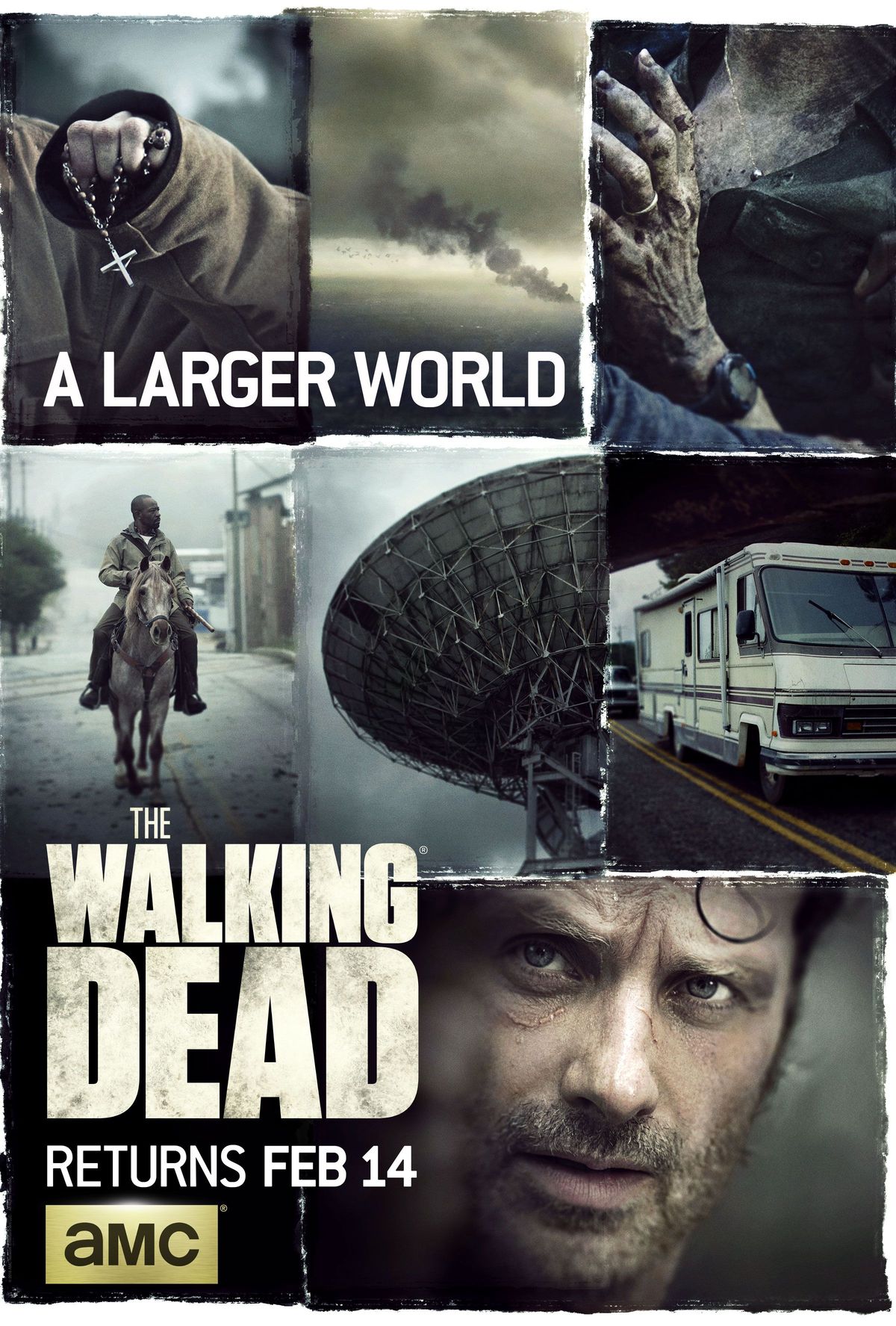 Novo pôster da sexta temporada de 'The Walking Dead' promete um mundo maior