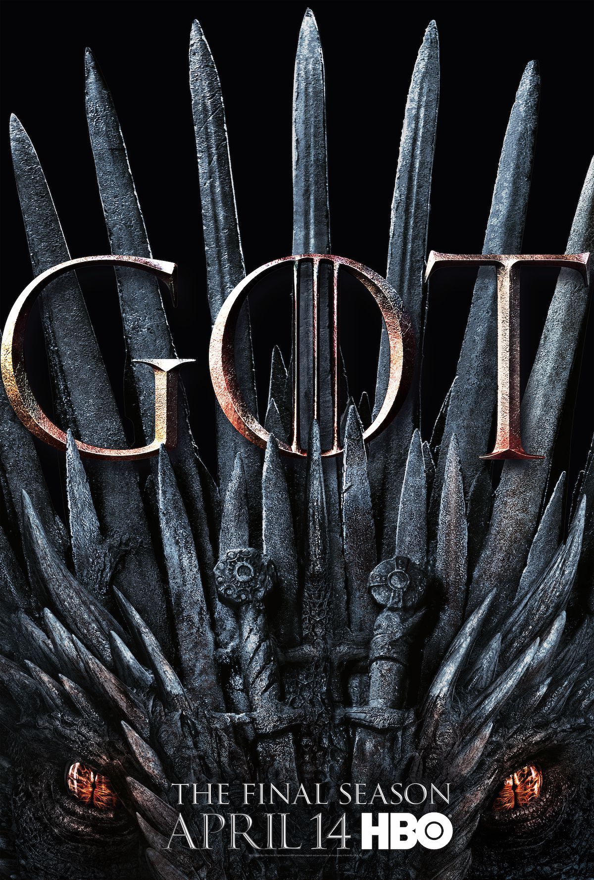 Poster Game of Thrones: The Iron Throne Comes Alive in Season 8