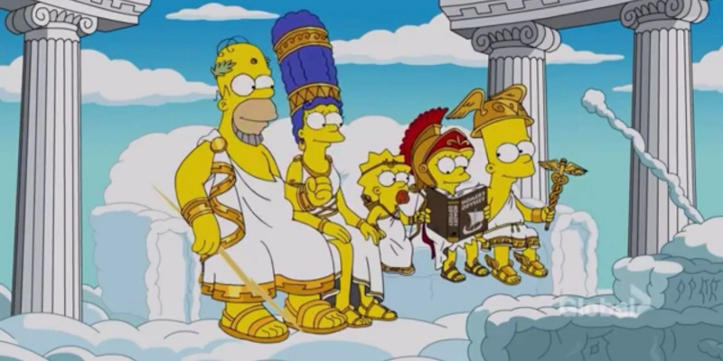   The Simpsons Homer God Deity 2