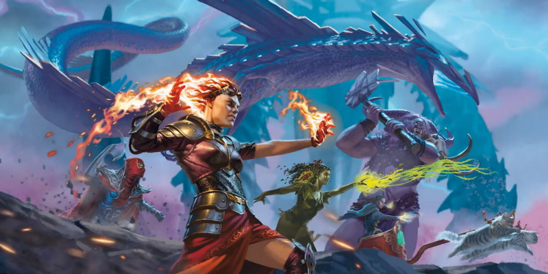   Chandra, Borborgymos, Dina ja Esika ryntäävät taisteluun hehkuvan kyberneettisen lohikäärmeen kanssa