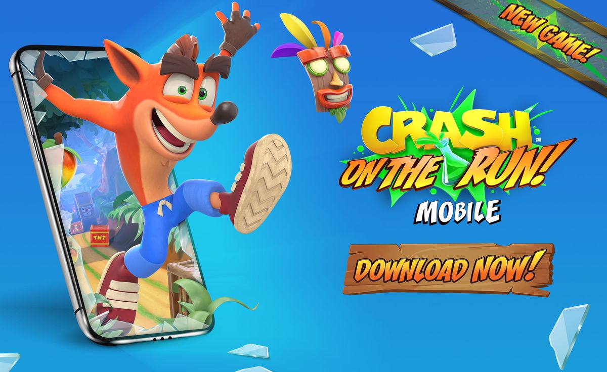 Crash Bandicoot: Juoksussa! On ilmainen Applella, Android-laitteilla